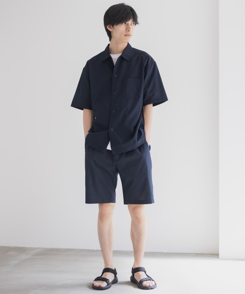 NAVY（ネイビー）の「NAVY KAZETOSU メッシュ半袖シャツ（シャツ/ブラウス・メンズ・ブラック/ネイビー/ブラウン・M/L/XL/S）」の10枚目の写真