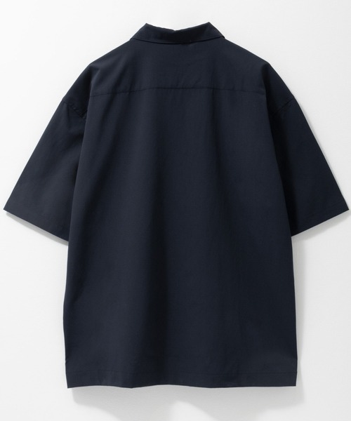 NAVY（ネイビー）の「NAVY KAZETOSU メッシュ半袖シャツ（シャツ/ブラウス・メンズ・ブラック/ネイビー/ブラウン・M/L/XL/S）」の4枚目の写真