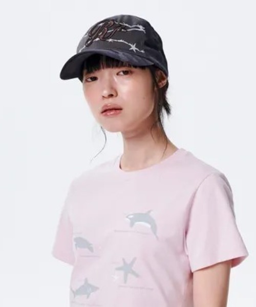 [RADINEO]★ 韓国人気★HEART BALL SWEAT A'GEM/9 × .kom 『runningHIGH/ランニングハイ』R Logo Ball Cap
