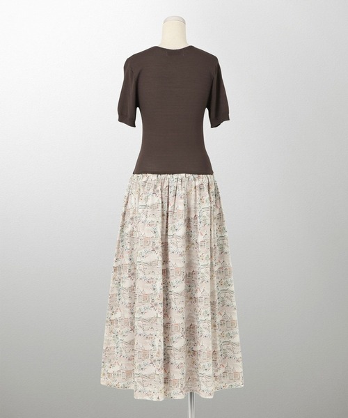 HUIT bouquet(ユイット)の「ドッキング ワンピース Made with Liberty Fabric HUIT(ワンピース・レディース・チャコール/ブラック/ブラウン・M/S)」の15枚目の写真