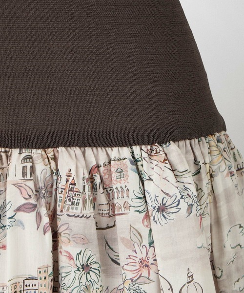 HUIT bouquet(ユイット)の「ドッキング ワンピース Made with Liberty Fabric HUIT(ワンピース・レディース・チャコール/ブラック/ブラウン・M/S)」の17枚目の写真
