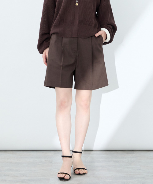 VERMEIL par iena(ヴェルメイユパーイエナ)の「ラミーストレッチショートパンツ(その他パンツ・レディース・ブラック/ブラウン・38/36)」の17枚目の写真