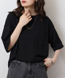 ストライプジャガード 半袖 Tシャツ