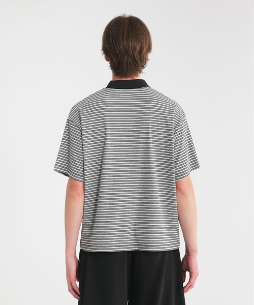 トワエモワ様　ポロ　ラルフローレン　クロップド マルチ ボーダー ロゴ セール】logo multi boarder polo shirt/ロゴマルチボーダー