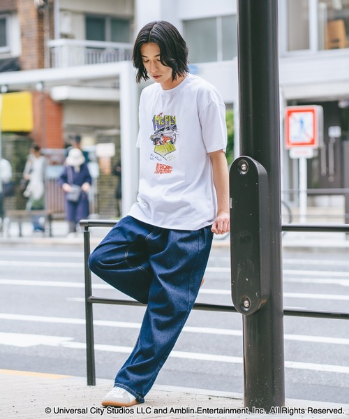 LB/S (エルビーエス)の「【ユニバーサル・ピクチャーズ】「BACK TO THE FUTURE」「E.T」オリジナルデザイン Tシャツ ドロップショルダー ビッグシルエット ユニセックス(Tシャツ/カットソー・メンズ・ブラック系その他/ホワイト系その他2/ブラック系その他2/ブルー系その他・MEDIUM/LARGE/X-LARGE)」の7枚目の写真