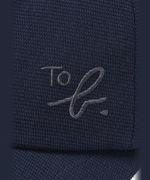 To b. by agnes b.（トゥービーバイアニエスベー）の「”To b.”ロゴ刺繍 キャップ（キャップ・レディース・ネイビー・FREE）」の6枚目の写真