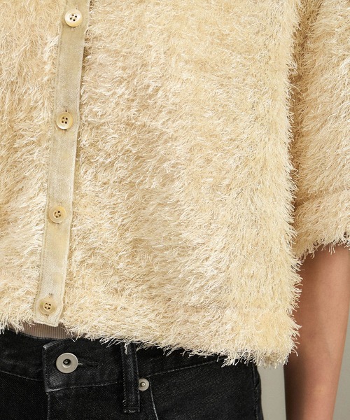 SALON adam et rope'（サロン アダム エ ロペ）の「前後2WAYフェザージャガードプルオーバー（その他トップス・レディース・ベージュ/ブラック・FREE）」の13枚目の写真