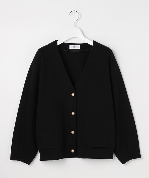 J.PRESS（ジェイプレス）の「ジャージー Vネック カーディガン（カーディガン/ボレロ・レディース・ブラック系/ダルブルー系/ベージュ系・LARGE/MEDIUM）」の10枚目の写真