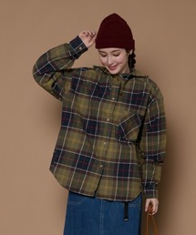 KRIFF MAYER Lady's Collection | 【綿100％】ビエラフードシャツ(シャツ/ブラウス)