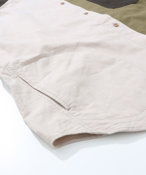 KRIFF MAYER Lady's Collection（クリフメイヤーレディースコレクション）の「【綿100％】ビエラフードシャツ（シャツ/ブラウス・レディース・カラフル/チャコール/その他5/ナチュラル/レッド/オリーブ・MEDIUM/LARGE）」の14枚目の写真