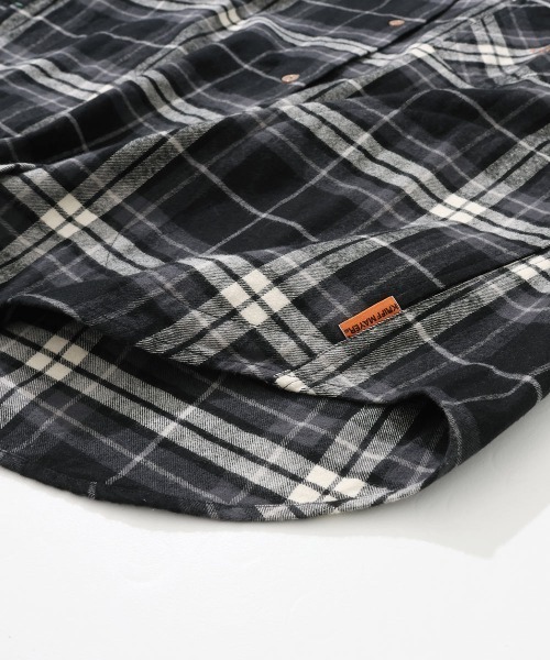 KRIFF MAYER Lady's Collection（クリフメイヤーレディースコレクション）の「【綿100％】ビエラフードシャツ（シャツ/ブラウス・レディース・カラフル/チャコール/その他5/ナチュラル/レッド/オリーブ・MEDIUM/LARGE）」の17枚目の写真