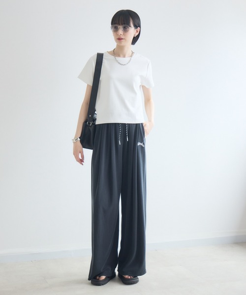 Paradise Picnic(パラダイスピクニック)の「TRANOI. TORAロゴタックスウェットパンツ(スウェットパンツ・レディース・チャコールグレー/ブラック/ブルー・FREE)」の19枚目の写真