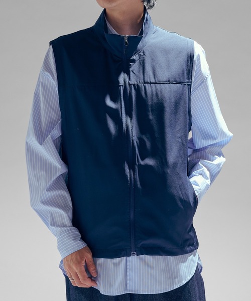 MAGASIN DE MODE Brew（マガジンデモードブリュー）の「【MAGASIN DE MODE Brew】ポリストレッチベスト　RMS-51621 MES（ベスト・メンズ・カーキ/ブラック/ネイビー・M/L/LL）」の14枚目の写真