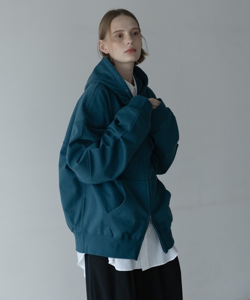 loose basic oversize zip hoodie / ルーズベーシックオーバーサイズ