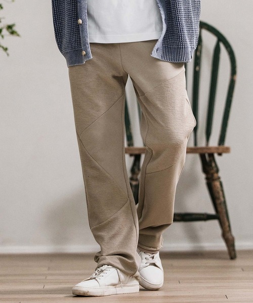 CAMBIO(カンビオ)の「mp13878-Random Patchwork Sweat Pants スウェットパンツ(スウェットパンツ・メンズ・グレイッシュベージュ/アイボリー/ブラック/チャコール・S/M/L)」の4枚目の写真
