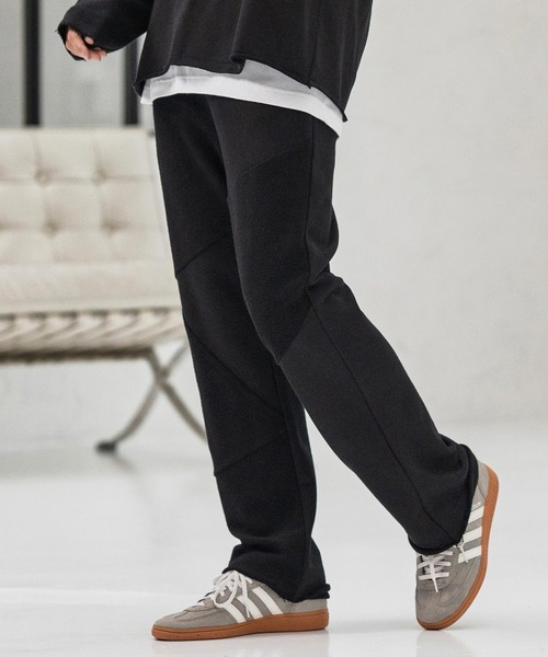 CAMBIO(カンビオ)の「mp13878-Random Patchwork Sweat Pants スウェットパンツ(スウェットパンツ・メンズ・グレイッシュベージュ/アイボリー/ブラック/チャコール・S/M/L)」の3枚目の写真
