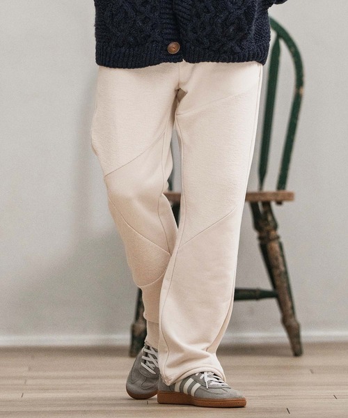 CAMBIO(カンビオ)の「mp13878-Random Patchwork Sweat Pants スウェットパンツ(スウェットパンツ・メンズ・グレイッシュベージュ/アイボリー/ブラック/チャコール・S/M/L)」の6枚目の写真