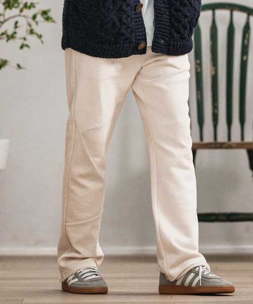 CAMBIO(カンビオ)の「mp13878-Random Patchwork Sweat Pants スウェットパンツ(スウェットパンツ・メンズ・グレイッシュベージュ/アイボリー/ブラック/チャコール・S/M/L)」の7枚目の写真