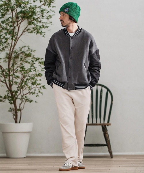 CAMBIO(カンビオ)の「mp13878-Random Patchwork Sweat Pants スウェットパンツ(スウェットパンツ・メンズ・グレイッシュベージュ/アイボリー/ブラック/チャコール・S/M/L)」の8枚目の写真