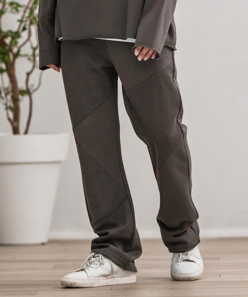 CAMBIO(カンビオ)の「mp13878-Random Patchwork Sweat Pants スウェットパンツ(スウェットパンツ・メンズ・グレイッシュベージュ/アイボリー/ブラック/チャコール・S/M/L)」の15枚目の写真