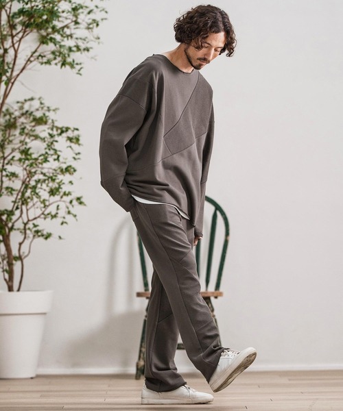 mp13878-Random Patchwork Sweat Pants スウェットパンツ（スウェット
