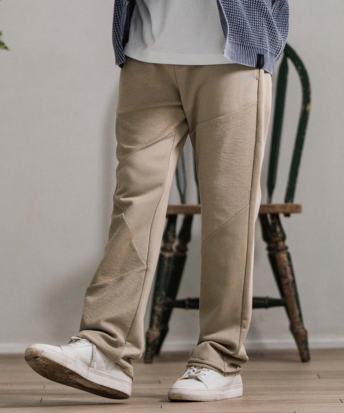 CAMBIO(カンビオ)の「mp13878-Random Patchwork Sweat Pants スウェットパンツ(スウェットパンツ・メンズ・グレイッシュベージュ/アイボリー/ブラック/チャコール・S/M/L)」の19枚目の写真