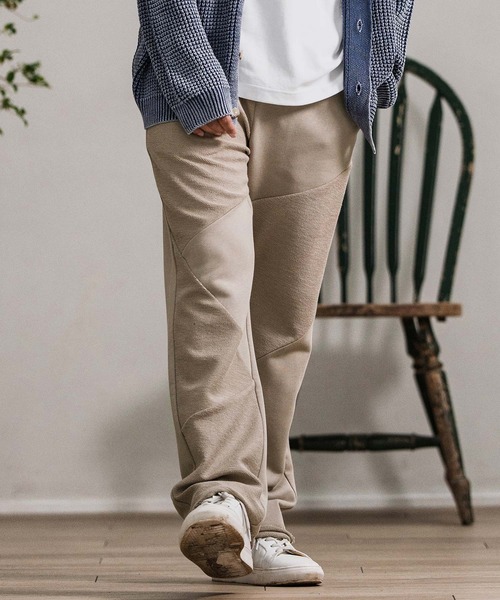 CAMBIO(カンビオ)の「mp13878-Random Patchwork Sweat Pants スウェットパンツ(スウェットパンツ・メンズ・グレイッシュベージュ/アイボリー/ブラック/チャコール・S/M/L)」の20枚目の写真