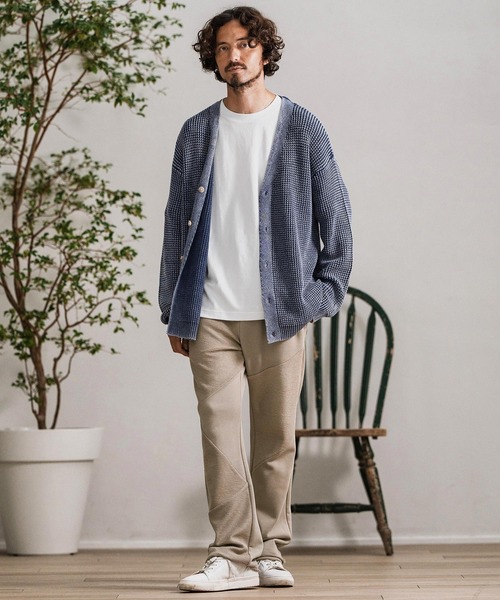 CAMBIO(カンビオ)の「mp13878-Random Patchwork Sweat Pants スウェットパンツ(スウェットパンツ・メンズ・グレイッシュベージュ/アイボリー/ブラック/チャコール・S/M/L)」の21枚目の写真