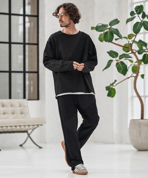 mp13878-Random Patchwork Sweat Pants スウェットパンツ（スウェット