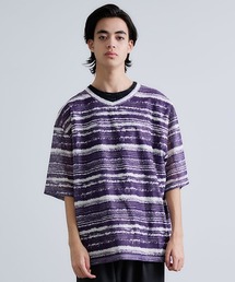 メッシュ」に該当するTシャツ/カットソー（パープル/紫色系