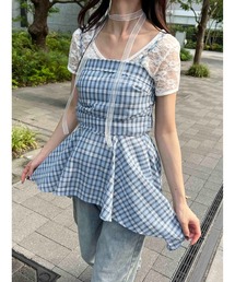 WC | 《2点SET》チェックイレヘムキャミワンピース(ワンピース)