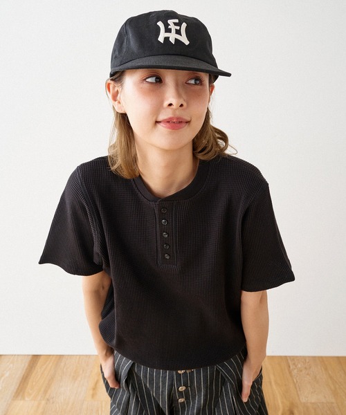 WISH FOR EVER(ウィッシュフォーエバー)の「DRAW CODE 5 BUTTON HENRY NECK THERMAL T-SHIRT / ドローコード5ボタンヘンリーネックサーマルTシャツ(Tシャツ/カットソー・メンズ・グレー/ワインレッド/ブラック/ネイビー・SMALL/MEDIUM/LARGE)」の19枚目の写真