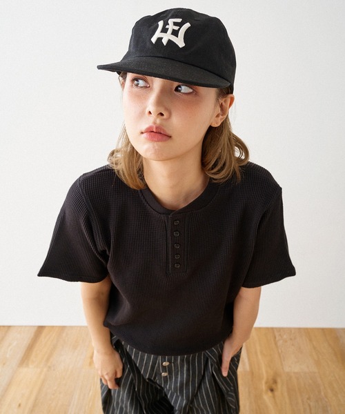 WISH FOR EVER(ウィッシュフォーエバー)の「DRAW CODE 5 BUTTON HENRY NECK THERMAL T-SHIRT / ドローコード5ボタンヘンリーネックサーマルTシャツ(Tシャツ/カットソー・メンズ・グレー/ワインレッド/ブラック/ネイビー・SMALL/MEDIUM/LARGE)」の22枚目の写真