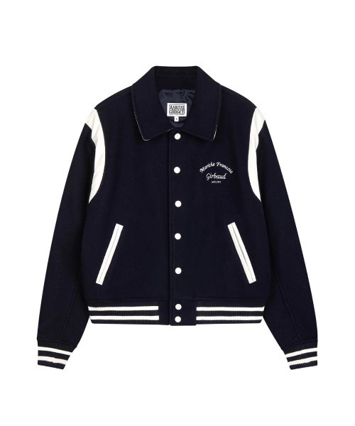 MARITHE + FRANCOIS GIRBAUD(マリテフランソワジルボー)の「CHAIN LOGO VARSITY JACKET(スタジャン・レディース・ダークネイビー/ダークグリーン・SMALL/MEDIUM/LARGE)」の10枚目の写真