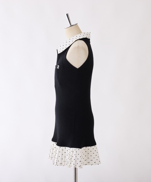 NICE CLAUP ののワンピ ドッキングプリーツノースリワンピース one after another NICE CLAUP ワンピース 「Nono企画