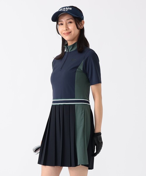 PURPLE LABEL / 切替プリーツ ワンピース(ワンピース)|BEAMS PURPLE LABEL / 切替プリーツ ワンピース(ワンピース)|BEAMS