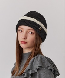 【新品未使用】Chapeau d’O ニット帽 OVERRIDE GIMAMIX SHORT BEANIE SGP | 57cm～59cm(98) IVORY (06