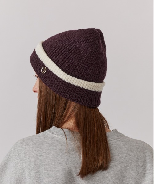 Chapeau d' O(シャポードオー)の「Chapeau d' O Line Rib Knit Watch / シャポードオー(ニットキャップ/ビーニー・レディース・ブラック/ワイン/ホワイト・FREE)」の17枚目の写真