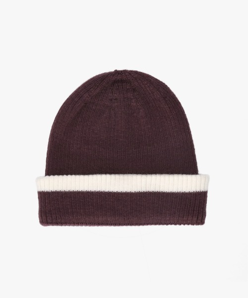 Chapeau d' O(シャポードオー)の「Chapeau d' O Line Rib Knit Watch / シャポードオー(ニットキャップ/ビーニー・レディース・ブラック/ワイン/ホワイト・FREE)」の20枚目の写真