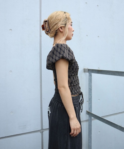 FIG&VIPER（フィグアンドバイパー）の「パフスリーブチェックブラウス（シャツ/ブラウス・レディース・アイボリー/ブラック・FREE）」の20枚目の写真