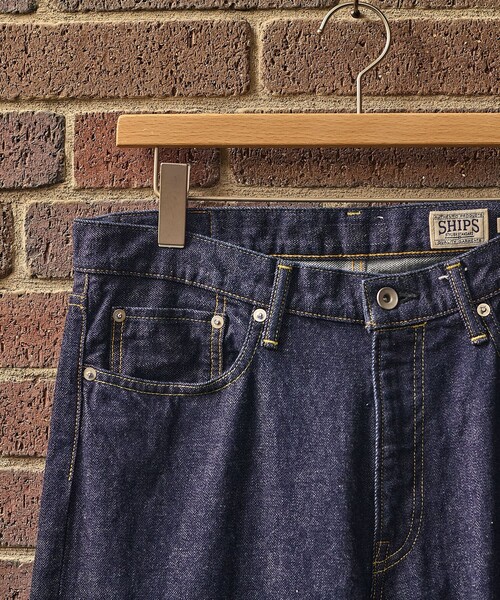 SHIPS（シップス）の「SHIPS: AUTHENTIC 5ポケット ワンウォッシュ デニム（デニムパンツ・メンズ・ネイビー・SMALL/MEDIUM/LARGE/X-LARGE）」の3枚目の写真