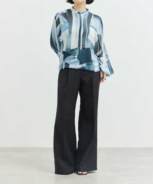 AKIRANAKA（アキラナカ）の「【AKIRANAKA/アキラナカ】EX.Straight Flare Pants/別注ストレートフレアパンツ（その他パンツ・レディース・ブラック・1/2）」の9枚目の写真