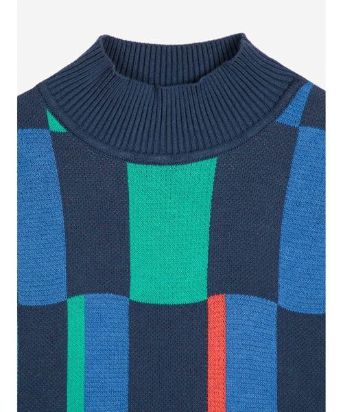 BOBO CHOSES(ボボショーズ)の「Geometric jacquard turtleneck jumper(ニット/セーター・レディース・マルチ・L/M/S/XL/XS)」の2枚目の写真