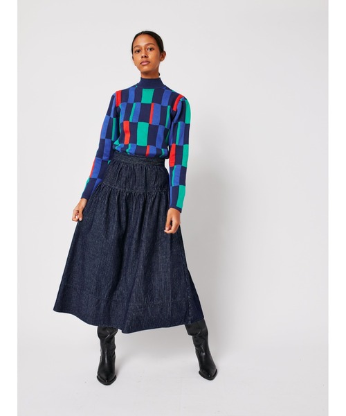 BOBO CHOSES(ボボショーズ)の「Geometric jacquard turtleneck jumper(ニット/セーター・レディース・マルチ・L/M/S/XL/XS)」の7枚目の写真