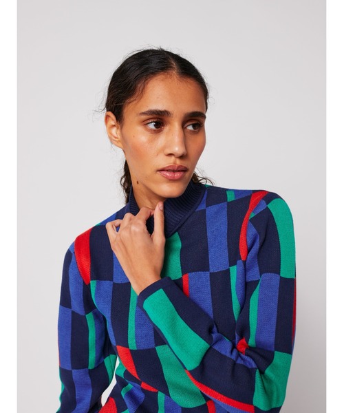 BOBO CHOSES(ボボショーズ)の「Geometric jacquard turtleneck jumper(ニット/セーター・レディース・マルチ・L/M/S/XL/XS)」の5枚目の写真
