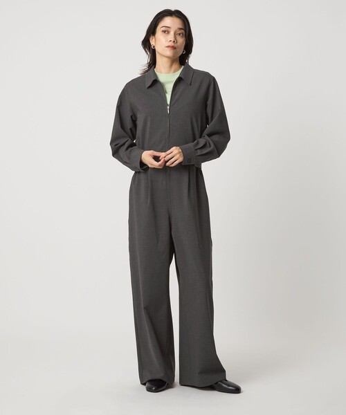 green label relaxing（グリーンレーベルリラクシング）の「＜SEASONAL COLLECTION＞オールインワン（つなぎ/オールインワン・レディース・ダークグレー/ベージュ・36/38）」の9枚目の写真