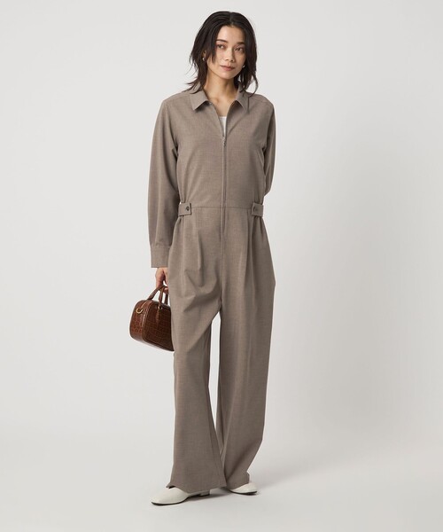 green label relaxing（グリーンレーベルリラクシング）の「＜SEASONAL COLLECTION＞オールインワン（つなぎ/オールインワン・レディース・ダークグレー/ベージュ・36/38）」の13枚目の写真
