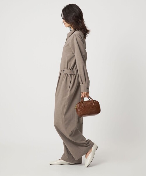 green label relaxing（グリーンレーベルリラクシング）の「＜SEASONAL COLLECTION＞オールインワン（つなぎ/オールインワン・レディース・ダークグレー/ベージュ・36/38）」の16枚目の写真