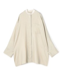 新品タグ付 デプレ DESPRES シルク ブラウス シアー シャツ ノーカラー MORE10%OFF対象〉シルクジョーゼット ノースリーブブラウス