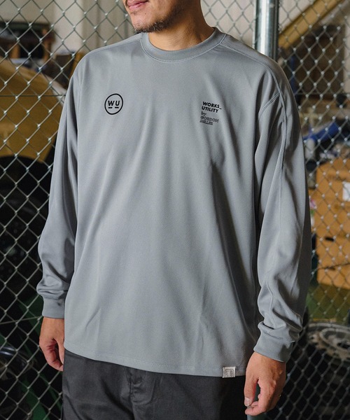 GORDON MILLER(ゴードンミラー)の「GORDON MILLER WORKS_UTILITY ドライ L/S Tシャツ(Tシャツ/カットソー・メンズ・モスグリーン/グレイッシュベージュ・1/2/0)」の2枚目の写真